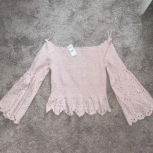 Brandnew off the shoulder smocked top from Express